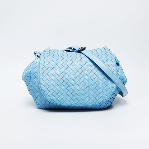 BOTTEGAVENETA INTRECCIATO Shoulder Bag blue WS21109