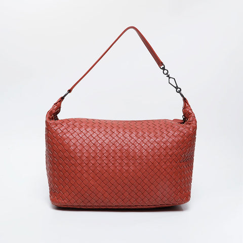 BOTTEGAVENETA INTRECCIATO Shoulder Bag Brown WS21110