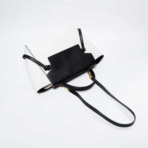 CELINE Leather 2way belt bag Handbag white WS21111