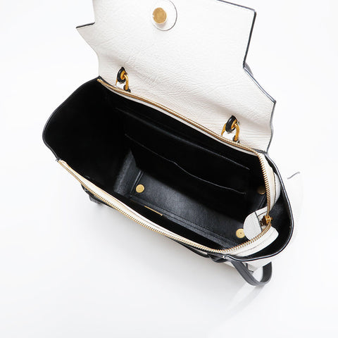 CELINE Leather 2way belt bag Handbag white WS21111