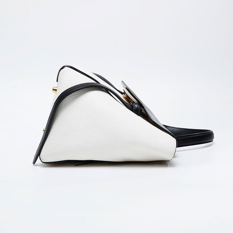 CELINE Leather 2way belt bag Handbag white WS21111