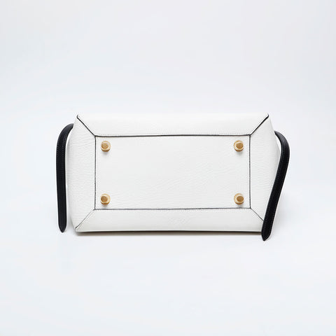 CELINE Leather 2way belt bag Handbag white WS21111