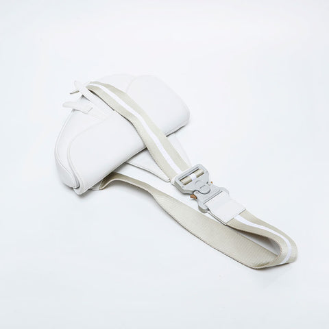 Christian Dior Saddlebag Leather Shoulder Bag white WS21112