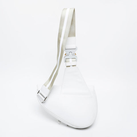 Christian Dior Saddlebag Leather Shoulder Bag white WS21112