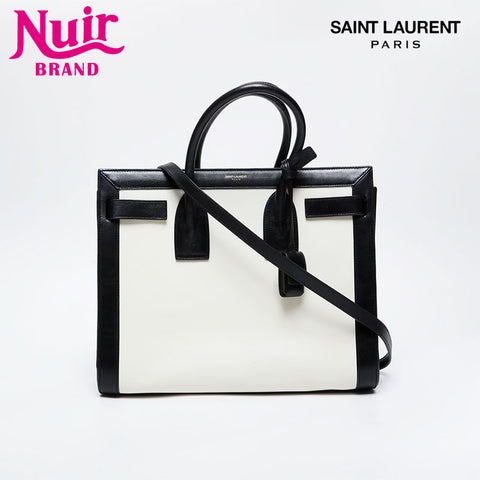 YVES SAINT LAURENT Sac de Jour Small Leather 2-Way Bag Handbag white WS21113