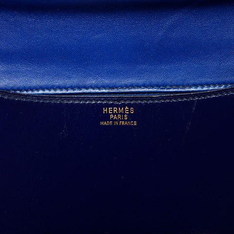 HERMES Constance 23 Leather 1970-1990s Shoulder Bag blue WS21114