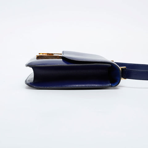 HERMES Constance 23 Leather 1970-1990s Shoulder Bag blue WS21114