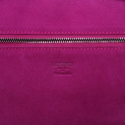 LOEWE Amazona 36 Leather Handbag purple WS21118