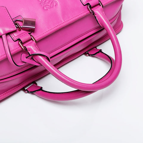 LOEWE Amazona 36 Leather Handbag purple WS21118