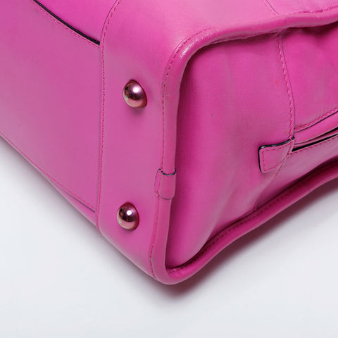 LOEWE Amazona 36 Leather Handbag purple WS21118