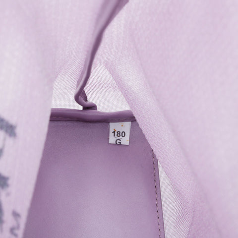 PRADA Sequined Mini Tote Mesh Handbag purple WS21119