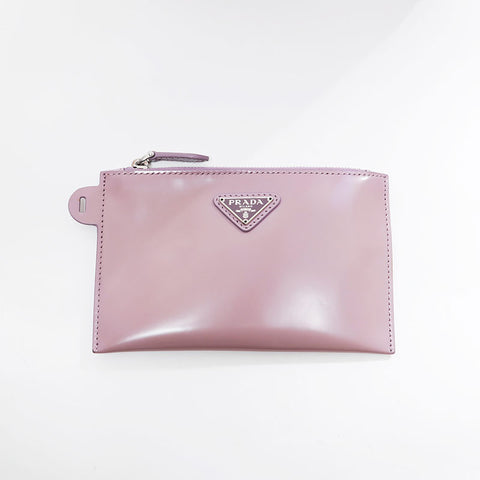 PRADA Sequined Mini Tote Mesh Handbag purple WS21119