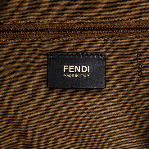 FENDI Zucca mamma bucket Shoulder Bag Brown WS21121