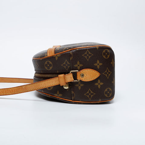 LOUIS VUITTON 2005 Monogram Blower Shoulder Bag Brown WS21122