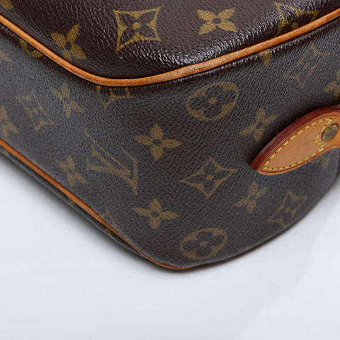 LOUIS VUITTON 2005 Monogram Blower Shoulder Bag Brown WS21122