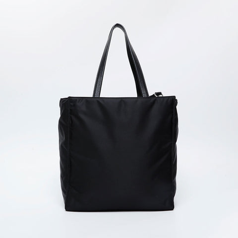 PRADA Nylon and Nappa Leather 2-Way Tessuto Mini Tote Handbag black WS21123