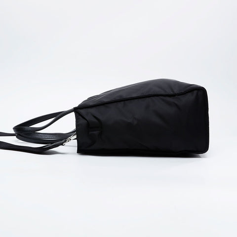 PRADA Nylon and Nappa Leather 2-Way Tessuto Mini Tote Handbag black WS21123