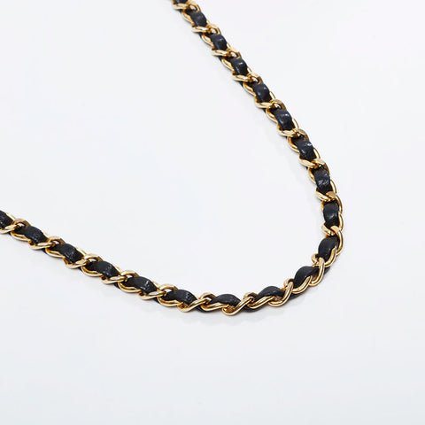 CHANEL Full flap lambskin Chain Shoulder Bag black WS21124