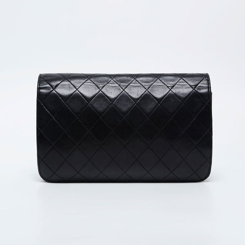 CHANEL Full flap lambskin Chain Shoulder Bag black WS21124