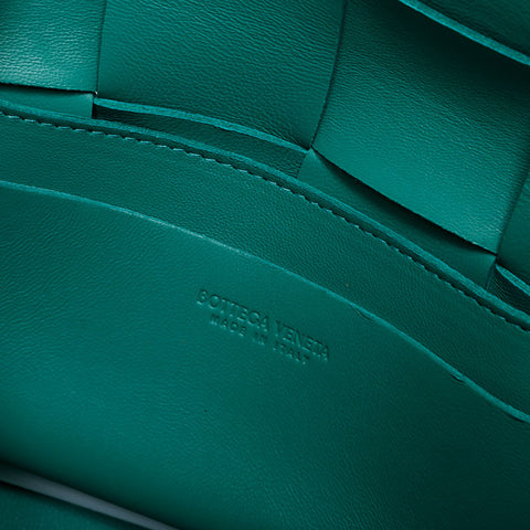 BOTTEGAVENETA Mini Cassette INTRECCIATO Body Bag Shoulder Bag green WS21125