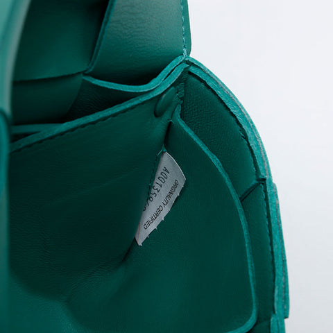 BOTTEGAVENETA Mini Cassette INTRECCIATO Body Bag Shoulder Bag green WS21125