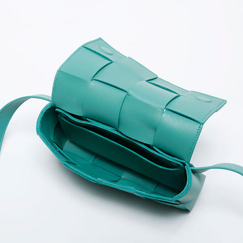 BOTTEGAVENETA Mini Cassette INTRECCIATO Body Bag Shoulder Bag green WS21125