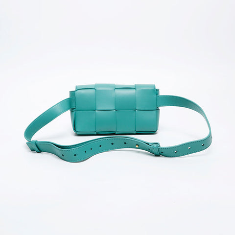 BOTTEGAVENETA 迷你盒式 INTRECCIATO 身体包 肩包 绿色 WS21125