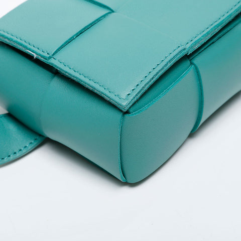 BOTTEGAVENETA Mini Cassette INTRECCIATO Body Bag Shoulder Bag green WS21125