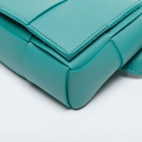BOTTEGAVENETA Mini Cassette INTRECCIATO Body Bag Shoulder Bag green WS21125