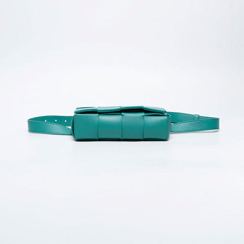 BOTTEGAVENETA Mini Cassette INTRECCIATO Body Bag Shoulder Bag green WS21125