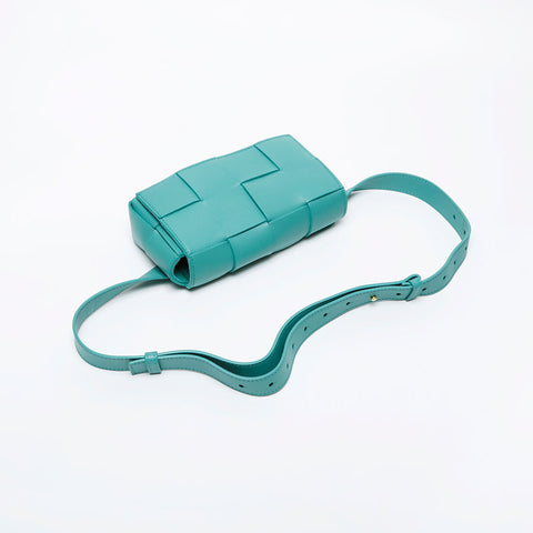 BOTTEGAVENETA Mini Cassette INTRECCIATO Body Bag Shoulder Bag green WS21125