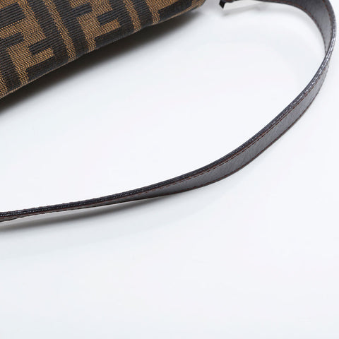 FENDI Zucca mamma bucket Shoulder Bag Brown WS21126