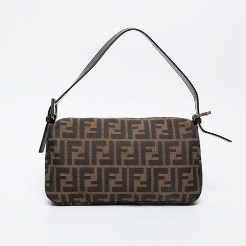 FENDI Zucca mamma bucket Shoulder Bag Brown WS21126