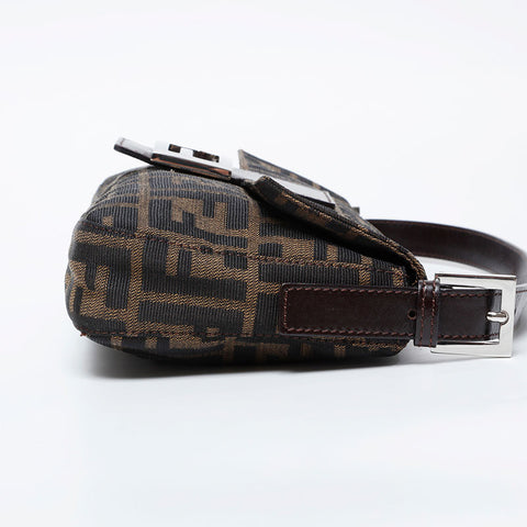 FENDI Zucca mamma bucket Shoulder Bag Brown WS21126