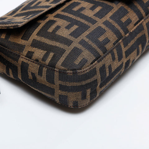 FENDI Zucca mamma bucket Shoulder Bag Brown WS21126