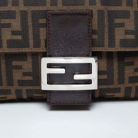 FENDI Zucca mamma bucket Shoulder Bag Brown WS21126