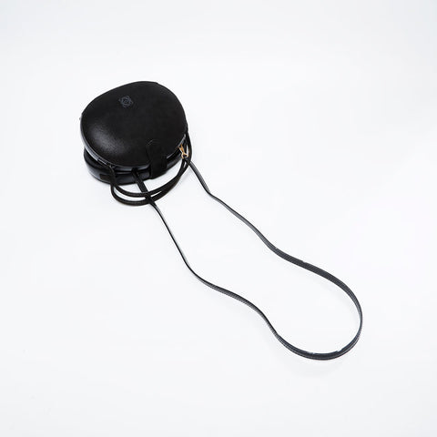 LOEWE Leather Round Handbag black WS21130