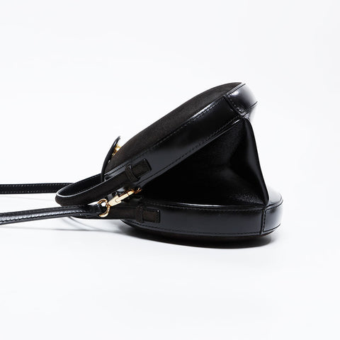 LOEWE Leather Round Handbag black WS21130