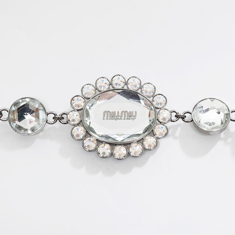 Miu Miu Large Matelassé Crystal Shoulder Bag pink WS21133