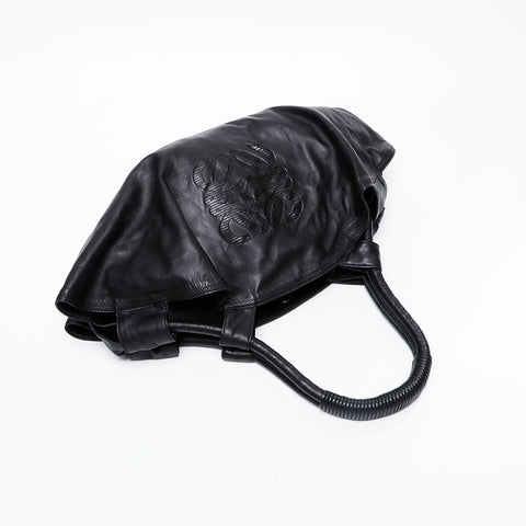 LOEWE Nappa Aire Leather Anagram Shoulder Bag black WS21134