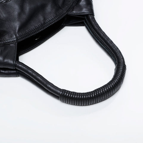 LOEWE Nappa Aire Leather Anagram Shoulder Bag black WS21134