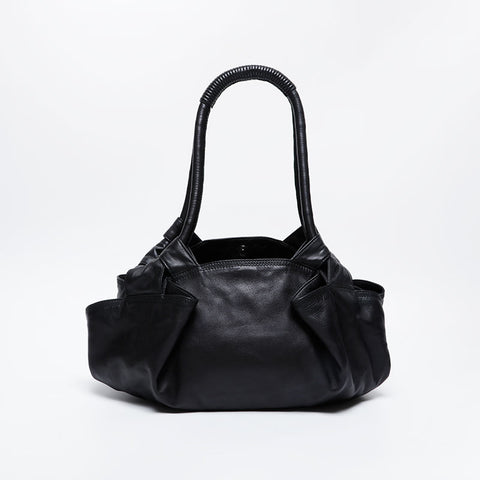 LOEWE Nappa Aire Leather Anagram Shoulder Bag black WS21134