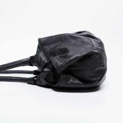 LOEWE Nappa Aire Leather Anagram Shoulder Bag black WS21134