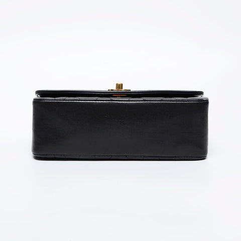 CHANEL No. 3 1994-1996 Diana Lambskin Chain Shoulder Bag black WS21141