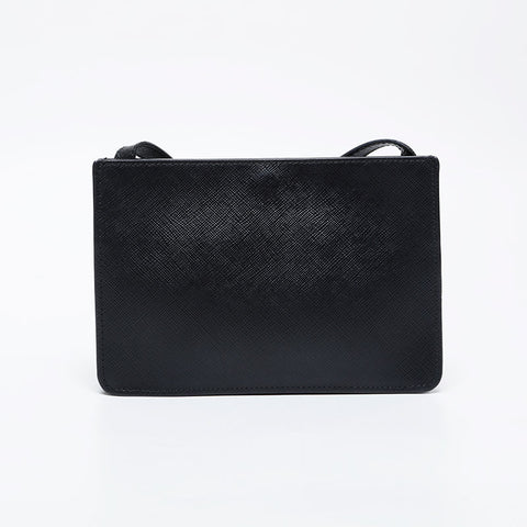 PRADA Safiano leather Shoulder Bag black WS21144