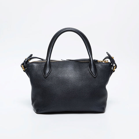 PRADA Leather 2way Shoulder Bag black WS21147