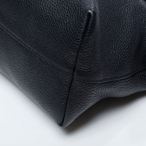 PRADA Leather 2way Shoulder Bag black WS21147