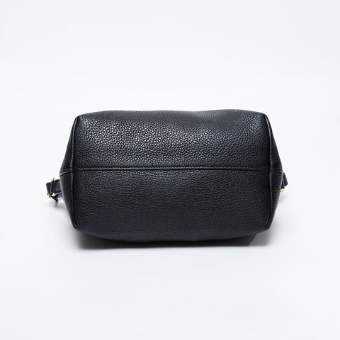 PRADA Leather 2way Shoulder Bag black WS21147