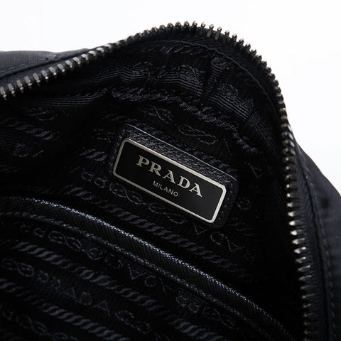 PRADA Nylon Shoulder Bag black WS21148