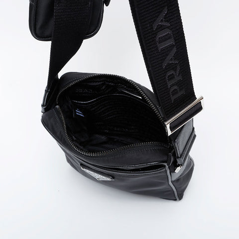 PRADA Nylon Shoulder Bag black WS21148
